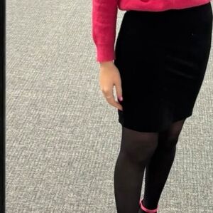 Elegant Worn Black Work Tights